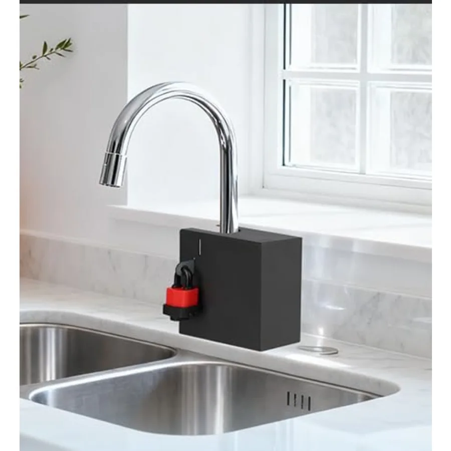 

Child Proof Sink Faucet Lock - Sink Faucet Lock for Kitchen, Bathroom and Drinking Water Faucets Secure Spigot Guard for,Toddle