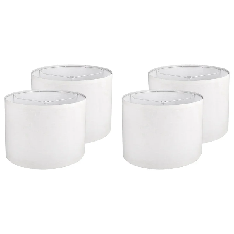 

ABUP-4 шт. абажур барабанного типа, абажуры для настольной лампы, торшеры, белые абажуры, легко собираемые сменные абажуры