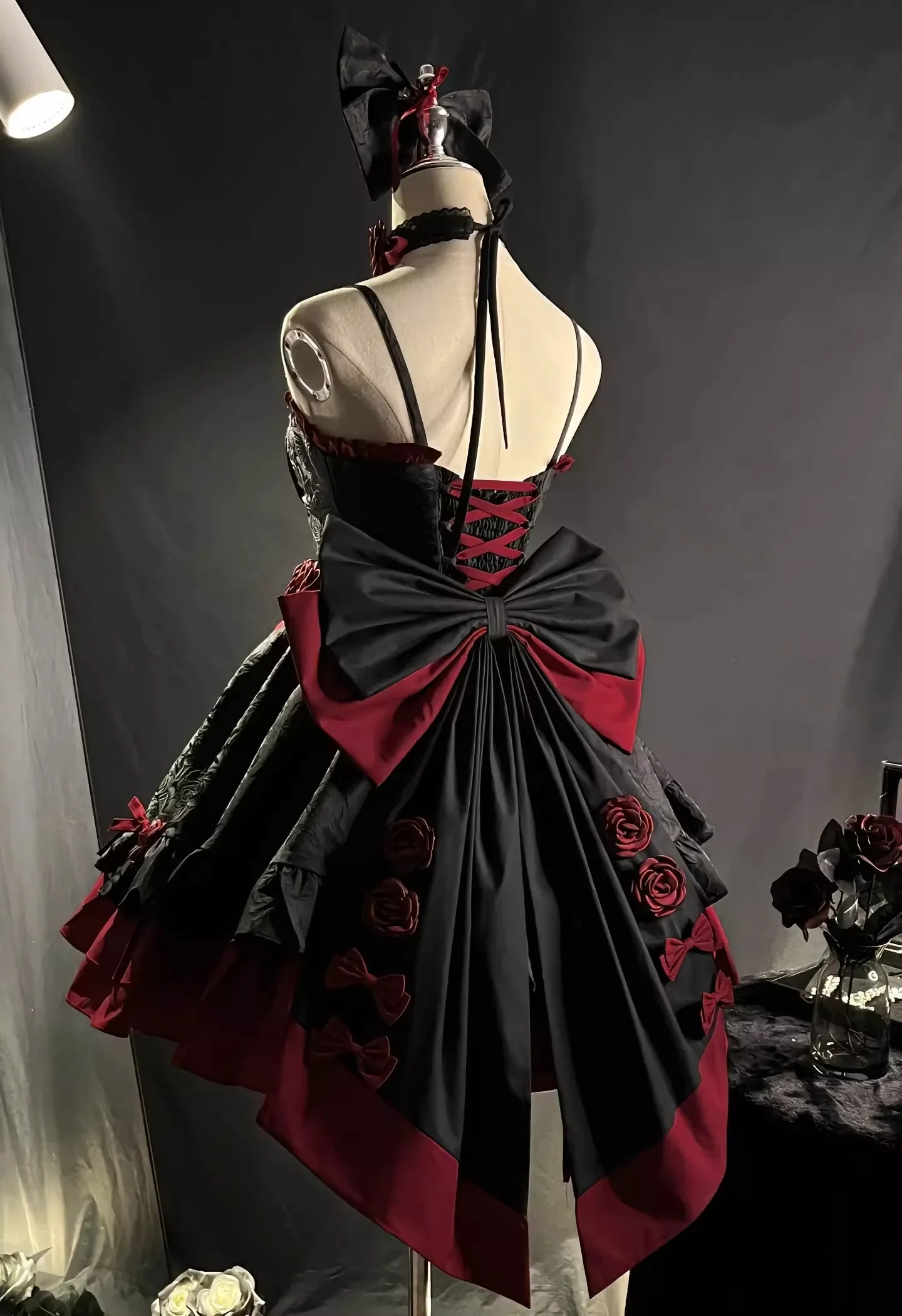 

Black and red Gothic lolita Romantic dress Lolita Heavy heavy Princess dress