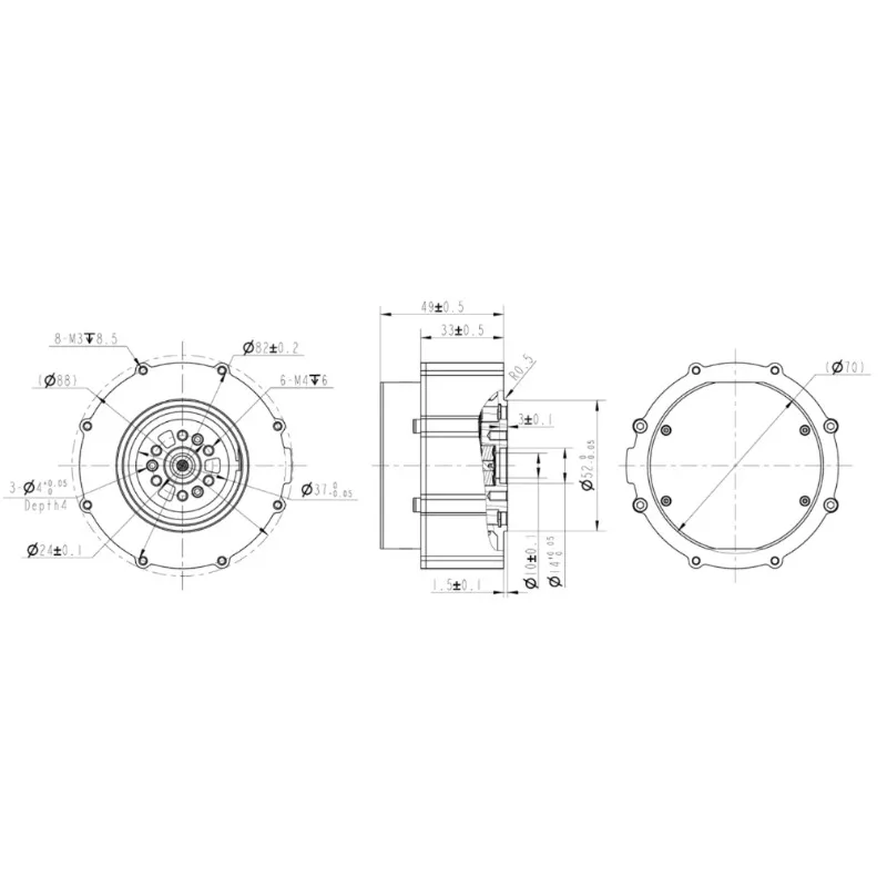VoltSRobStride 06 QDD 36Nm Actuator Module Featuring 9:1 Reduction, Integrated Control And CAN Interface