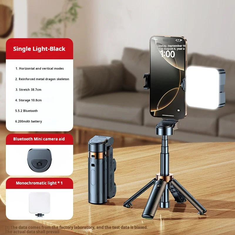 Ultra Compact Selfie Stick,Travel Portable Tripod 360° Rotation Phone Holder,Bluetooth Remote,Anti-Shock, for Vlog/Photography​