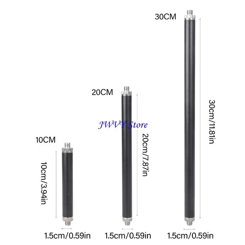 573A 금속 1/4 암 스레드 확장 사진 1/4 ~ 3/8 스크류 어댑터가있는 사진 장비 10/20/30cm 길이 옵션