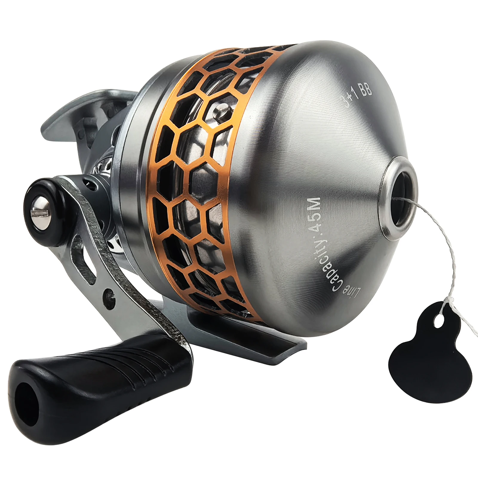 Carretilha de Pesca FREE FISHER, Carretel de Metal 3+1BB, Carretilha de Spinning, Relação de Engrenagem 3.9:1, Carretilha de Pesca para Arremesso de Iscas, Carretilha Spincast de Qualidade