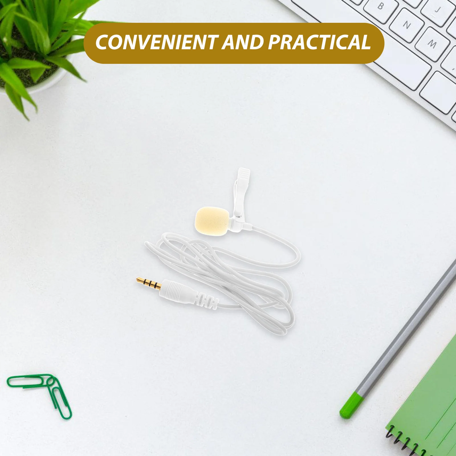 Microfono per smartphone con clip in miniatura Microfono lavalier portatile per riunioni di insegnamento sportivo Registrazione microfono per camicia piccola