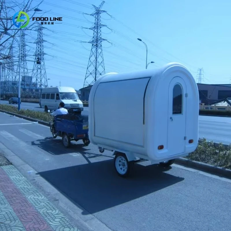 Mini Mobile Donut Vending Cart Mobile Food Carts Restaurant Hood System Food Trailer Fiberglass for Coffee Mobile Restaurant view 4