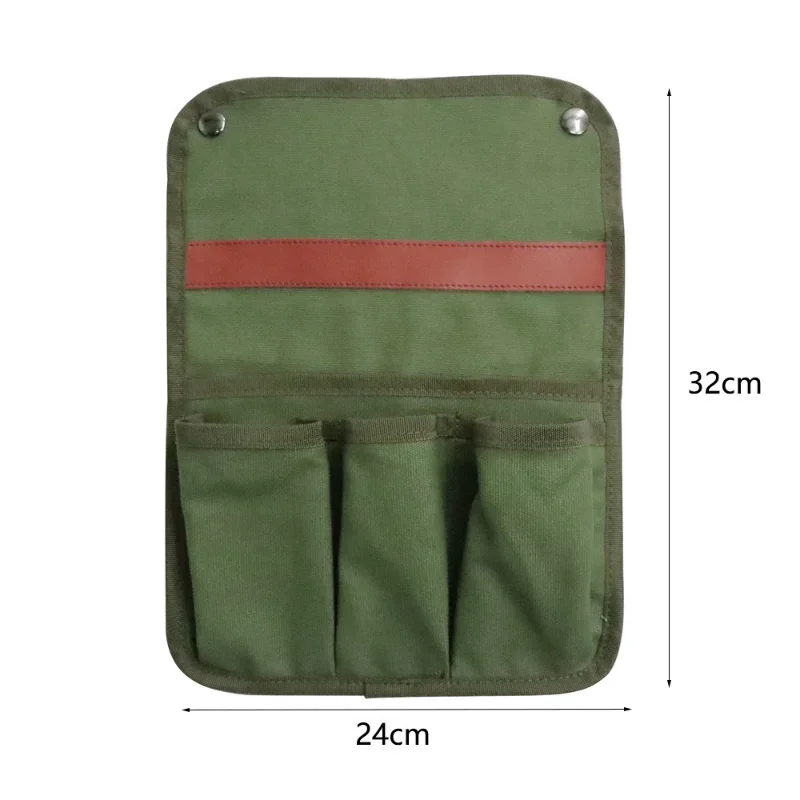 Silla portátil con bolsillo lateral para exteriores, bolsa colgante con reposabrazos, resistente al desgaste, almacenamiento para acampar, barbacoa,