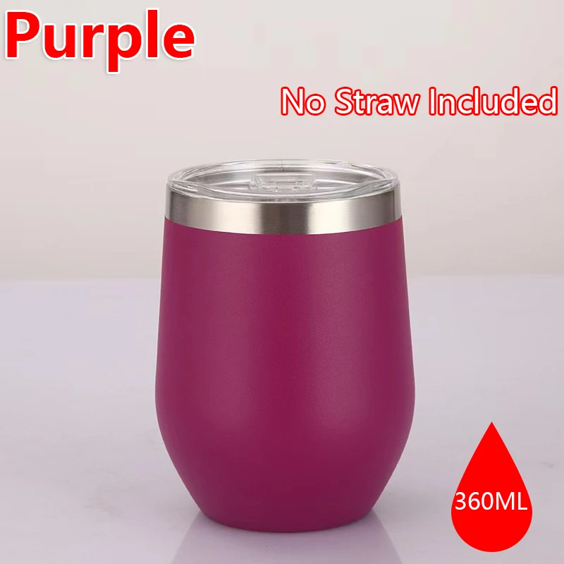 NONE 360 ml Edelstahl-Eierschalen-Weinbecher, doppelwandiger, vakuumisolierter Becher für Kaffee, Tee, Büro, Zuhause, Reisen 6