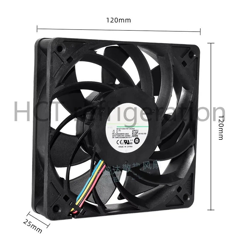 Original 100% Working W12T12BS1M7-20Z041 DC12V 1.8A Violent PWM speed control chassis fan