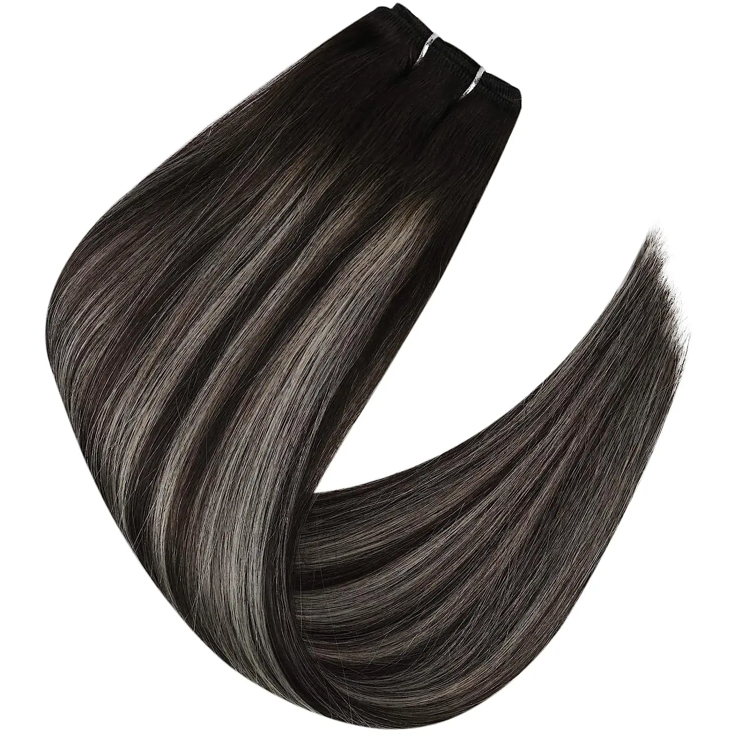 Full Shine Haar bündel 100% Echthaar Schuss verlängerungen Ombre Blondine 100g nähen in seidig gerade Remy Haut Doppels chuss