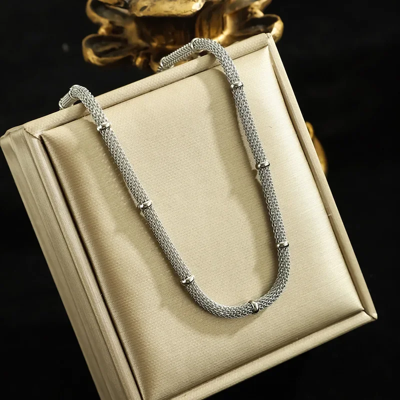 316L Stainless Steel Chain Necklace For Women Gold Color Minimalist Thick Chain Choker Hip Hop Jewelry Party Gifts New In