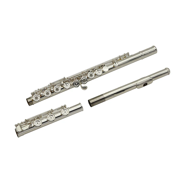 Professional Chinese Silver 17 Closed Hole C Flute Senior Player Flute