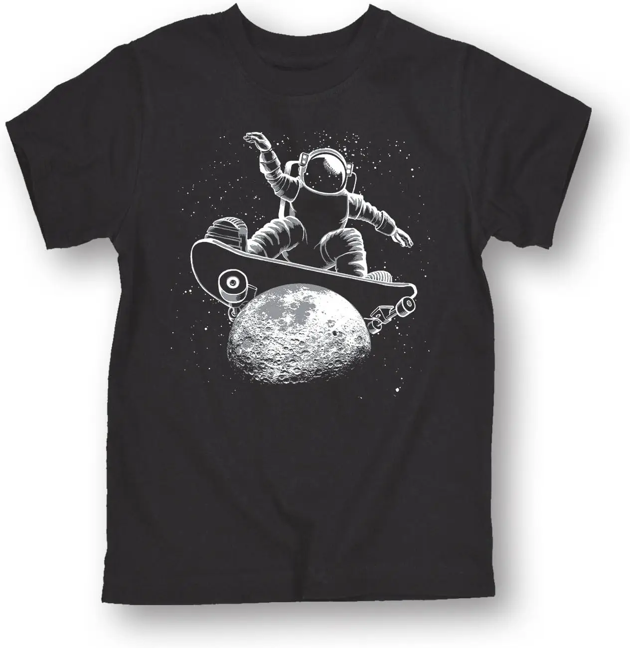 Instant Message - Space Skateboard - Youth Short Sleeve Graphic T-Shirt