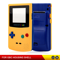 Yellow Blue Limited Edition Replacement Housing Shell For GBC with Buttons Repair Kit For GameBoy Color Game Console Accessories
