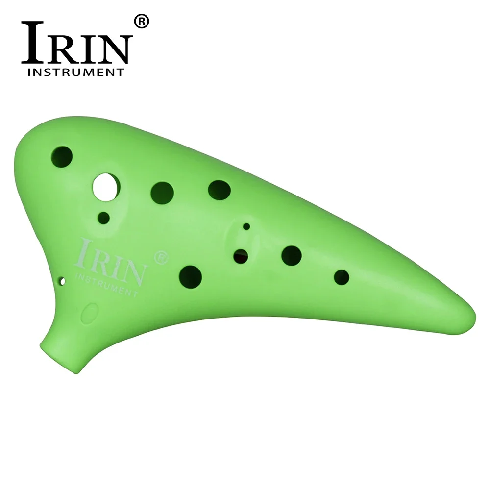 IRIN 12 Hole Ocarina 4 Colors ABS Plastic Ocarinas Musical Instrument With Carrying Bag Accessories For Music Lover & Beginner