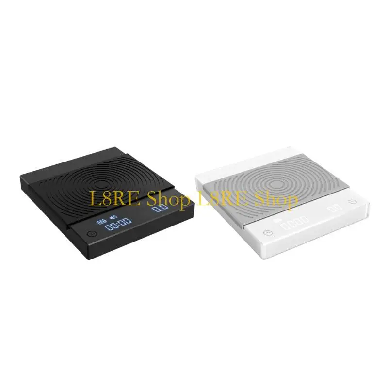 

L8RE Кофейные весы с таймером для заливки кофе, 0,1 г/2 кг, точные, перезаряжаемые