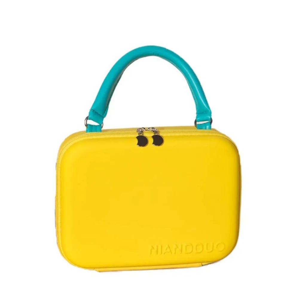 

Dopamine Color Cosmetic Bag Suitcase EVA Anti-Splash Water Handheld Makeup Bag Compartment Large Capacity Portable Cosmetic Case