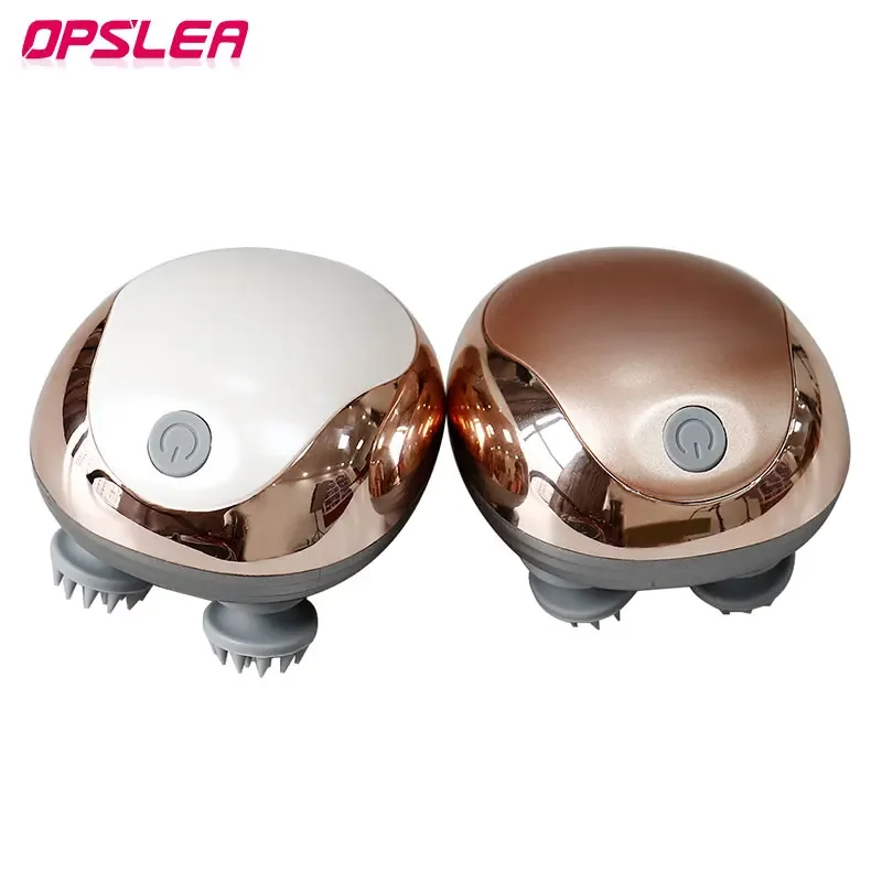 

Электрический массажер для головы и кожи головы, 4, разминающий массаж тела, шеи, глубокие ткани, беспроводной для роста волос, стресса, расслабления и кошачий коготь для домашних животных