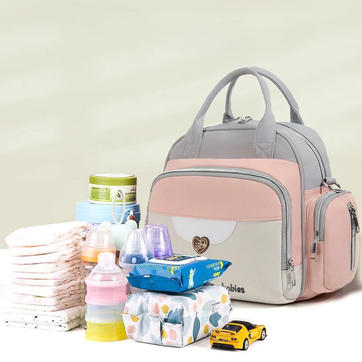 

Baby Waterproof Light Weight Handbag Protable Mommy Backpack Quick Outing Nappy Changing Bag Gift Fashion Diaper Bag for Newborn