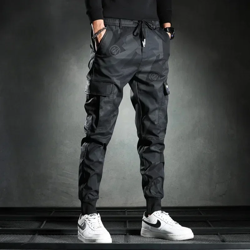 Camouflage Jogger Mens Pants Spring Autumn Pencil Harem Pant Men Comfortable Trousers Camo Joggers Multiple Pockets