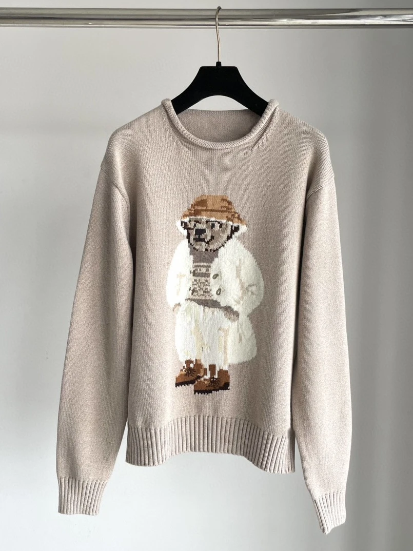 

Новое поступление осени/зимы 2025 года — женский уlegiate-свитер из плотного хлопка с круглым вырезом, молодежный и универсальный