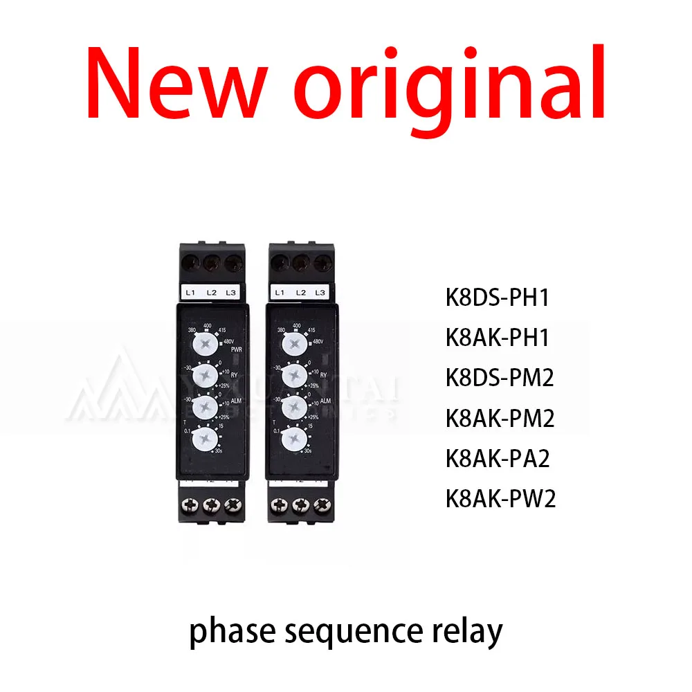 1Pcs/Lot New original K8DS-PH1 K8AK-PH1 K8DS-PM2 K8AK-PM2 K8AK-PA2 K8AK-PW2 phase sequence relay