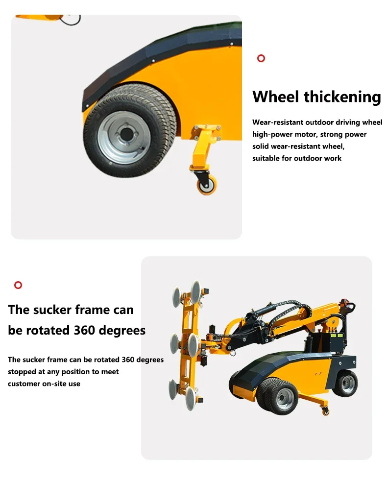

YG Customized P-217 300kg - 800kg Mobile Crane Lifting Window Glass Marble Slab Vacuum Lifter Robot Equipment