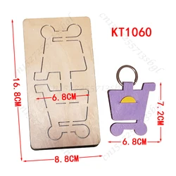 Novel and Exquisite Handcart Keychain Cutting Dies New Dies Wooden Dies Suitable for Common Die Cutting Machines on the Market