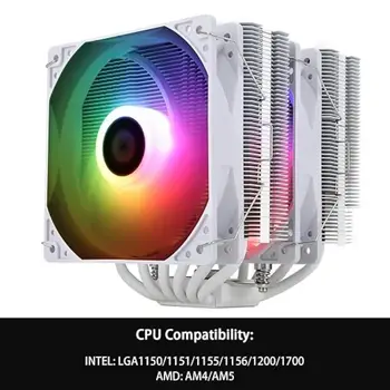 Thermalright Peerless Assassin 120 SE ARGB WHITE chladič CPU s dvojitým 120mm PWM ventilátorem pro AM4 AM5 Intel 1700/115X/1851 10 nejlepší prodej chladič AM4 - №10