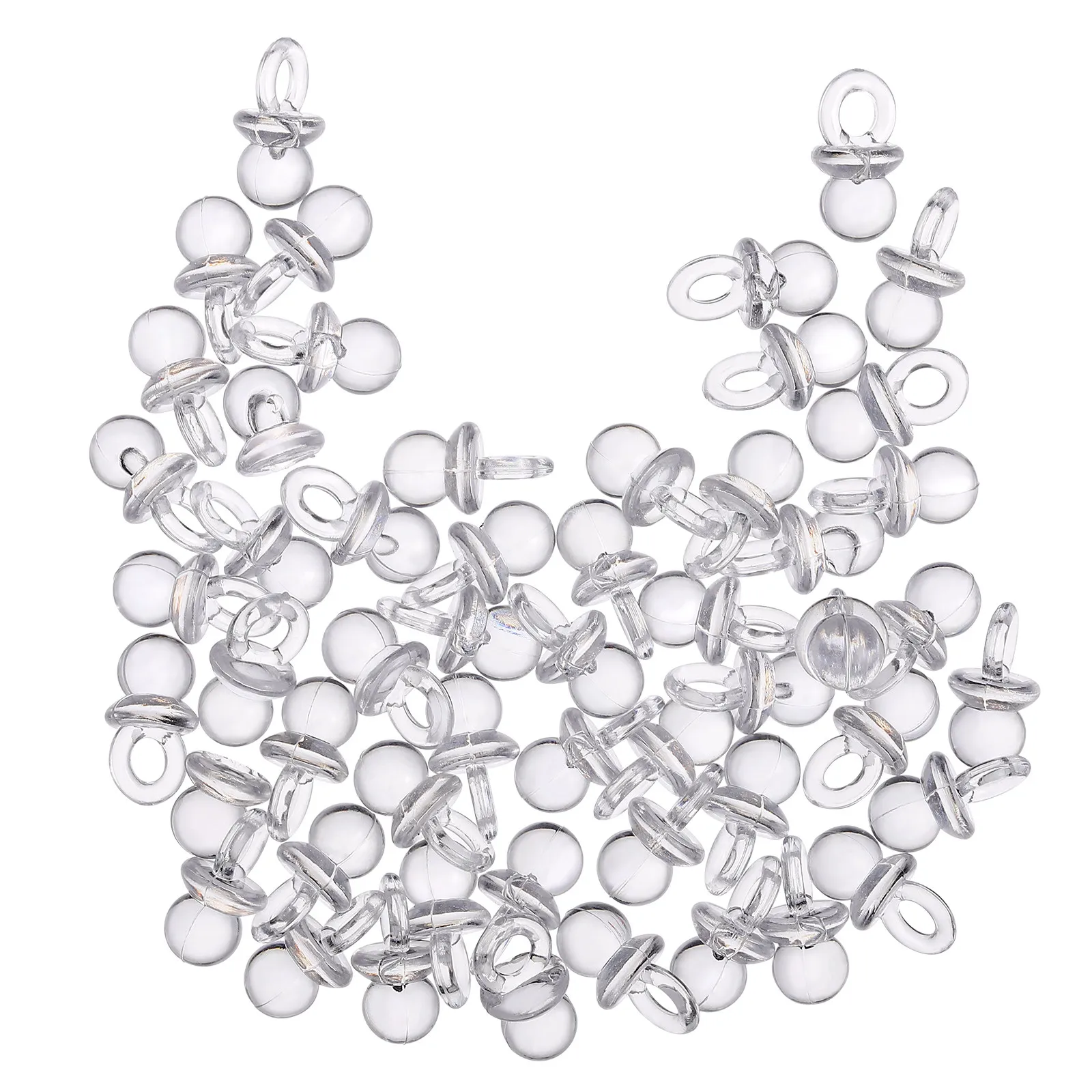 

50pcs DIY Accessories Acrylic Pacifier Baby Shower Baby Newborn Favors Gift Newborn Favors Jewelry Supplies Safe Durable