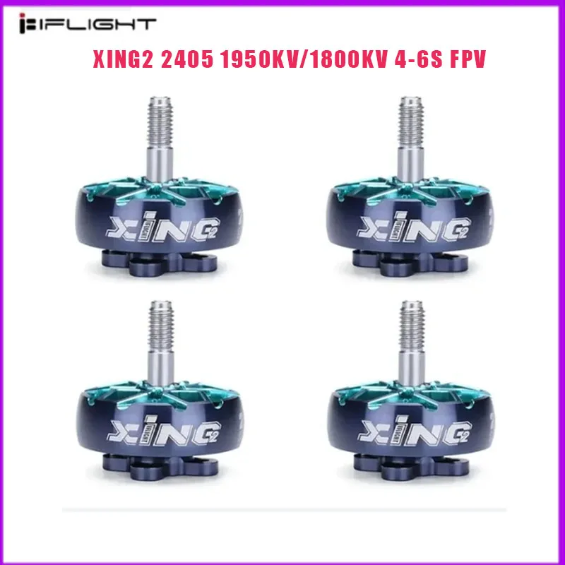 IFlight XING2 2405 1950KV/1800KV 4-6S FPV Unibell Motor W/ 5mm Titanium Alloy shaft Compatible 5inch Propeller for FPV Drone