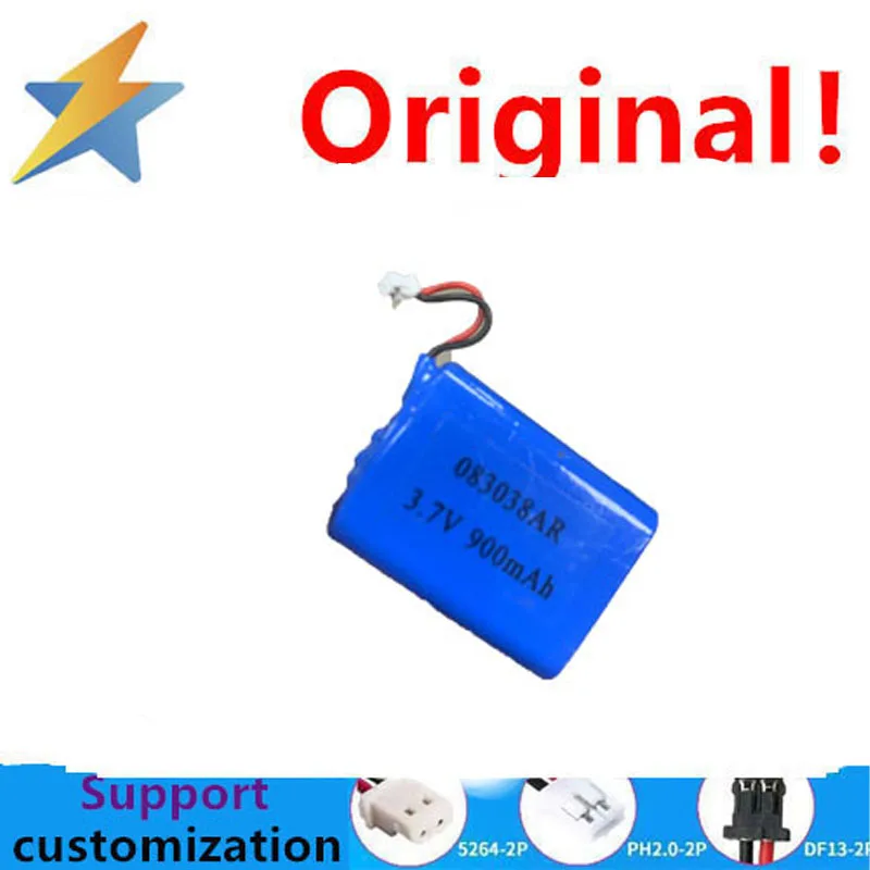 3.7V polymer lithium-ion battery intelligence express 083038 video early education machine 900MAH battery cell capacity sufficie
