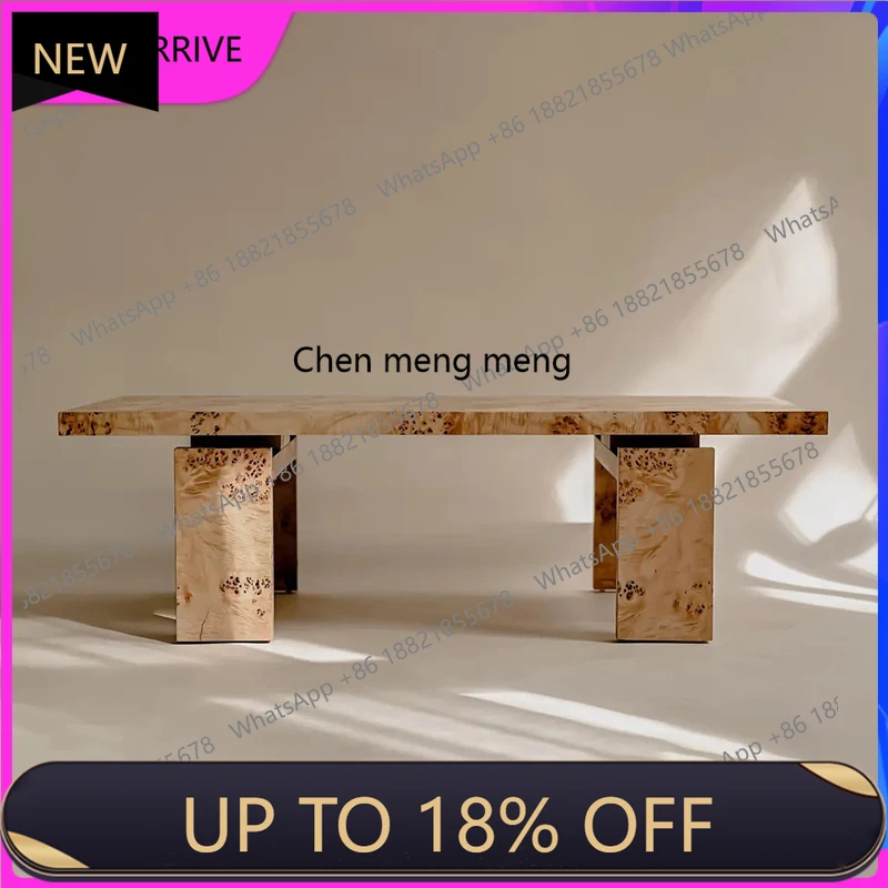 

C88 Light luxury medieval Nanyang simple style living room rectangular tree tumor tea table sofa coffee table