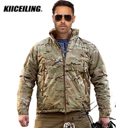 KIICEILING L7 Uniform Multicam Black Tactical Jackets for Men Hoodies Winter Warm Waterproof Camouflage Windbreakers Down Coats