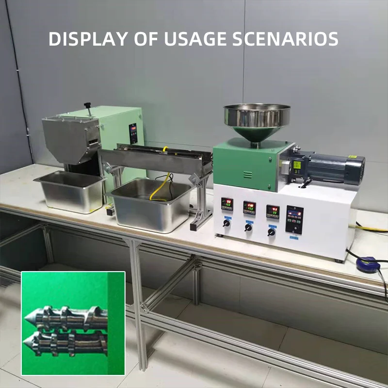 P21 Desktop Twin Screw Extruder Plastic Desktop Laboratorium Conische Twin-schroef Extruder Parallelle Desk-schaal Parallelle Extruder