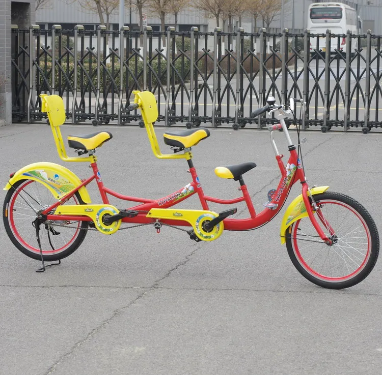 

22'' tandem bicycle with baby seats for sightseeing riding Q2-22