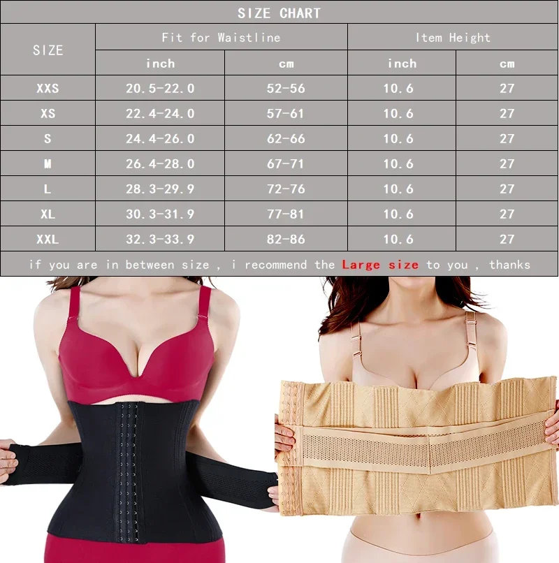 AfruliA Slimming Waist Trainer Modeling Belt Shapewear Cincher Slim Body Shaper Strap Fajas Colombiana Girdle Firm Corset XXS XS