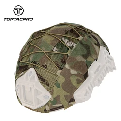 TOPTACPRO Copertura per casco tattico per casco WENDY Copricapo in nylon 500D Gancio e anello in tessuto per casco 8802