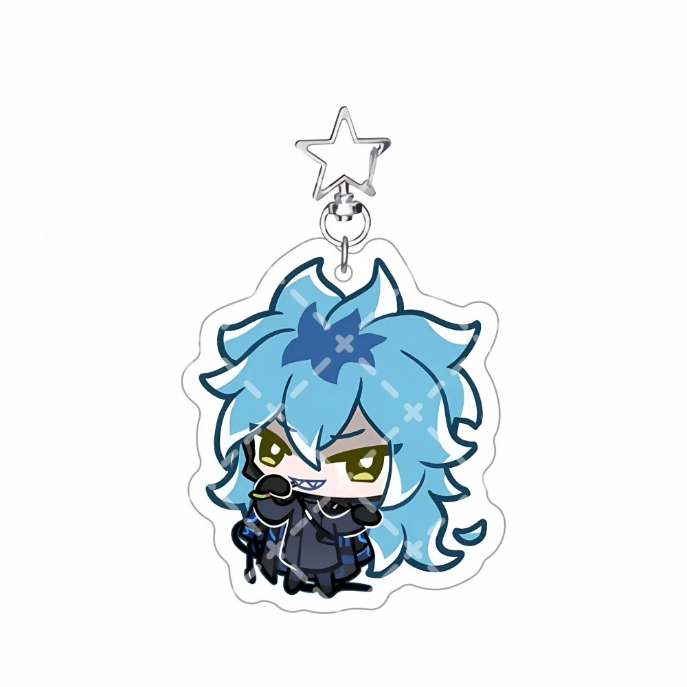 Twisted-Wonderland Anime-Spiel-Charaktere Chibi 6cm Acryl-Schlüsselanhänger Sternförmiger Schnallen-Taschenanhänger Deko Sammlerstück Fan-Geschenk – Detail 7