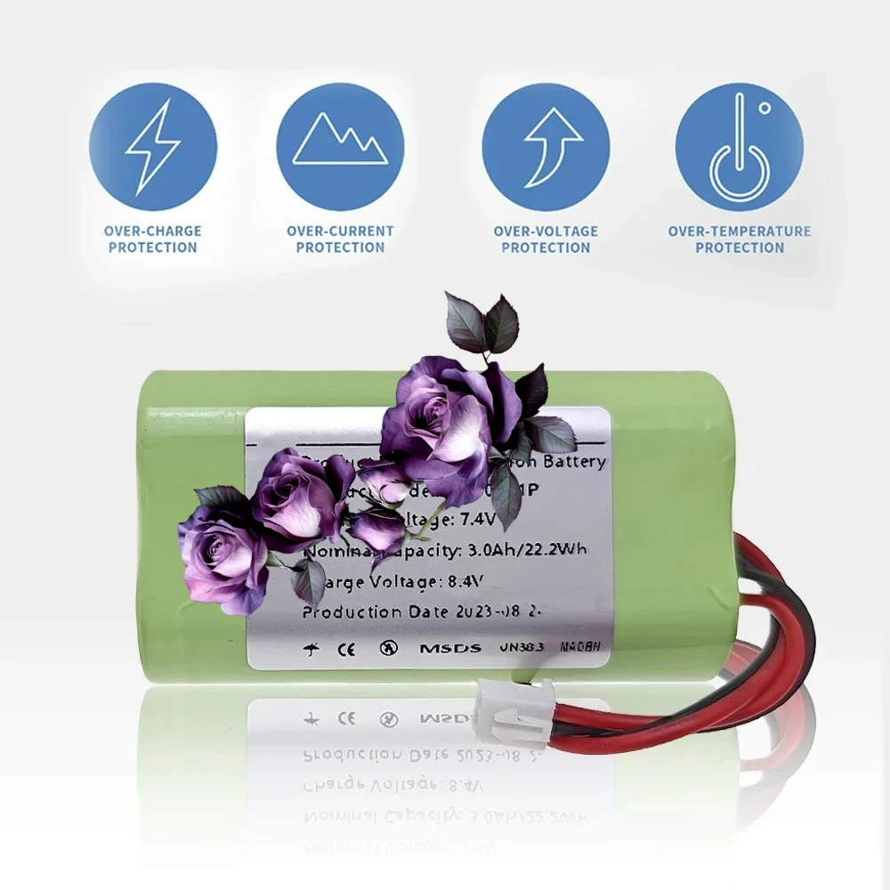 

Новый литий-ионный аккумулятор 7,4 В 18650, 3000 мАч, 2S1P