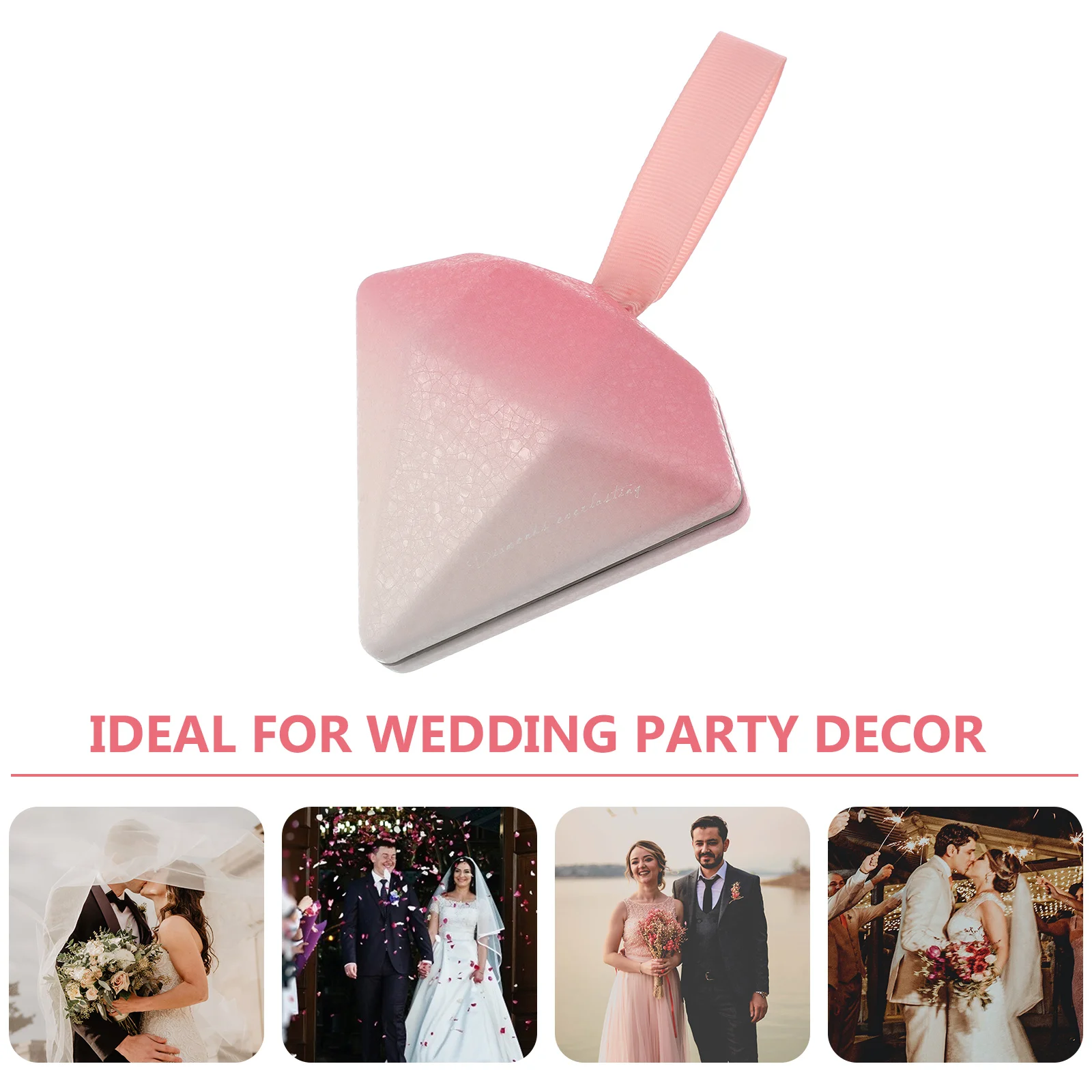 

Wedding C y Boxes Sweets Gift Packing Boxes Diamond Shape Decorative Chocolate Container Durability Wedding Party