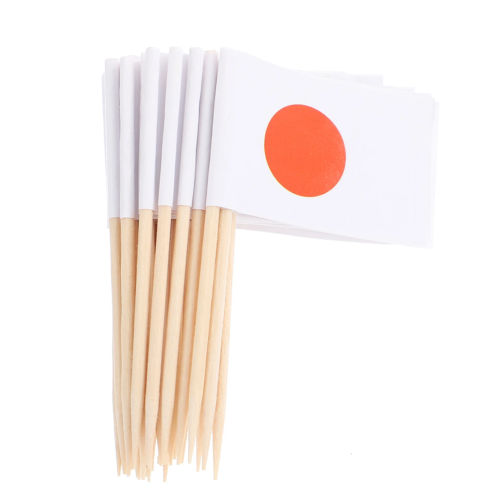 

200pcs Flag Picks Wooden Beverage Picks For Cocktail Cupcake Dessert Appetizer Fruit Drink Decoration Party Supplies