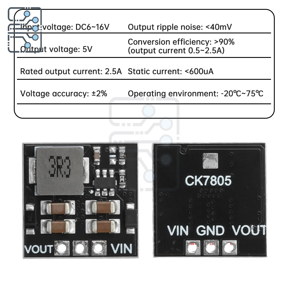 DC9V 12V 24V to 5V 2.5A DC step-down module Dual USB charging module Mobile phone car charging board Compatible with LM7805 pin