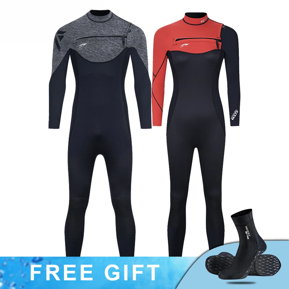 3mm Neopreno Men Women Wetsuit One-Piece Swimsuits Snorkeling Kayaking Rash Guards  Surfing Scuba Diving Suit Fishing Kitesurf