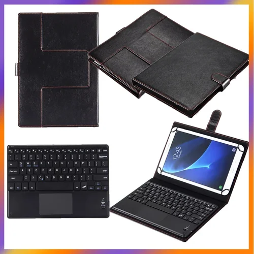 Imagen 2 del producto Para CHUWI Hi10 XPro 10,1 pulgadas 2023 Tablets Funda para teclado Funda con soporte tipo Folio Funda para teclado Trackpad ultrafino y ligero de 10 pulgadas