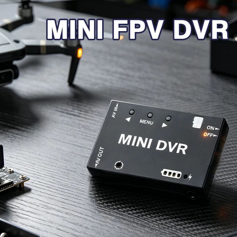 Mini FPV DVR Video Recording Crossing Machine Mini Video Recorder MINI DVR Drone Boat TF Card 32GB DVR Cam CVBS AV Input Output
