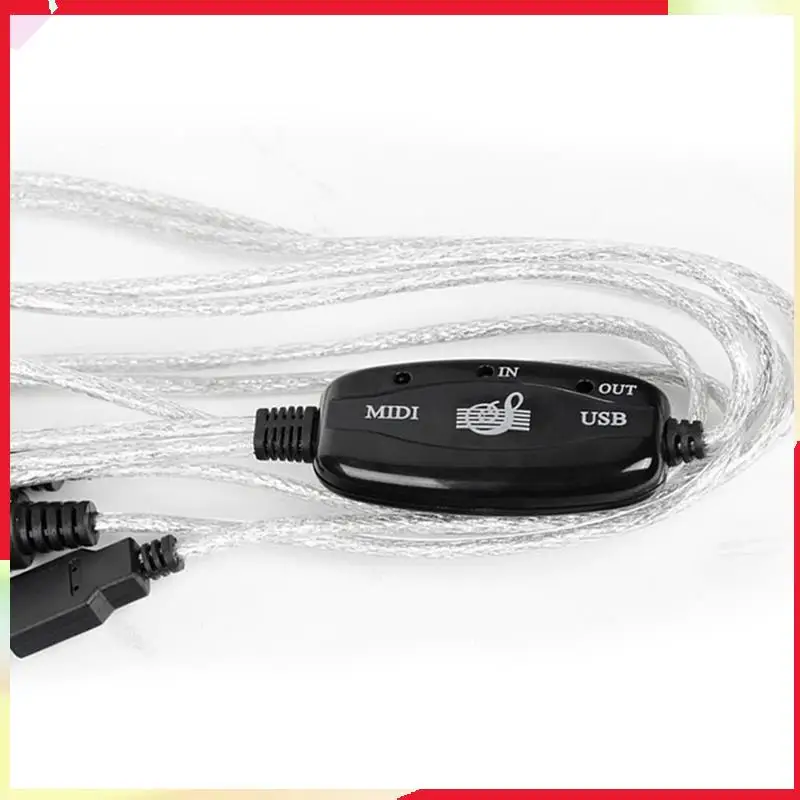 

B18B 2X USB To MIDI 5Pin Cable Converter 2In 1 To PC Audio Output Editing For Piano Electronic Electronic Musical Instruments