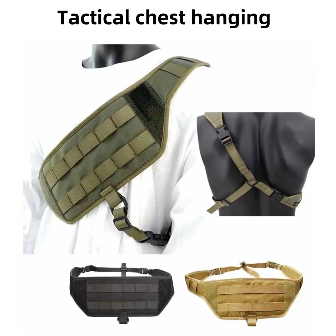 

Простая тактическая нагрудная подвеска, нейлоновая уличная тактическая нагрудная подвеска, легкая дышащая универсальная подвеска на левое и правое плечо