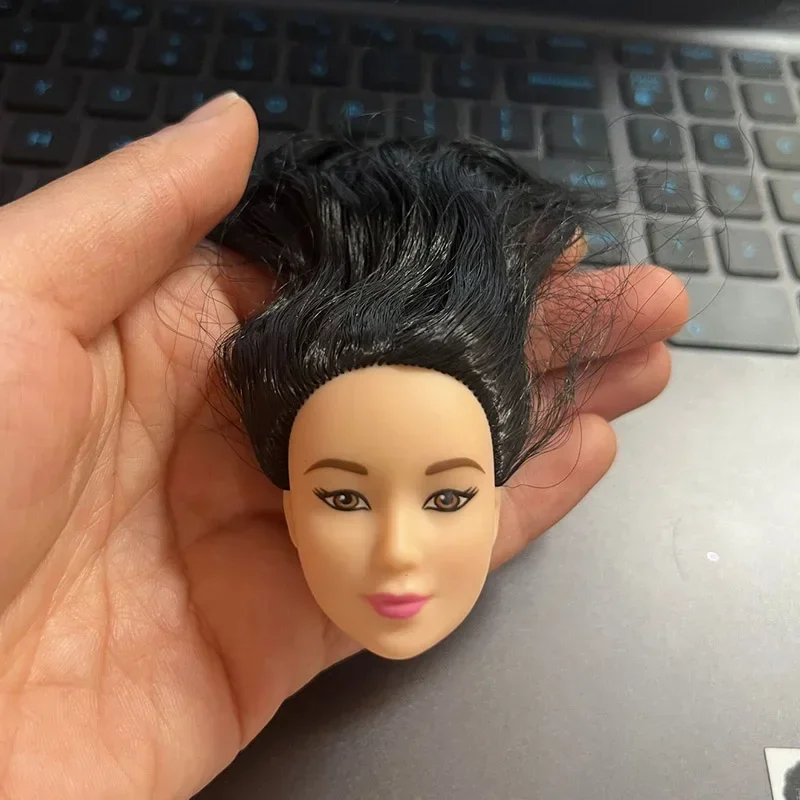[Second hand product] Dark Skin Head for 30cm Doll 1/6 Joints Doll\'s Accessories Dress Up Toy
