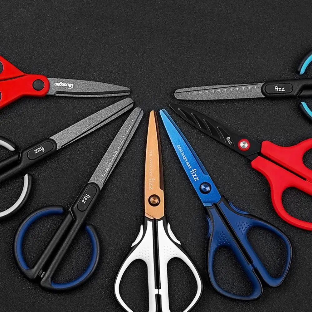 

Supplies Student School DIY Crafts Supplies DIY Tape Shear Snip Stationary Scissors Scissors with Scale Anti-sticking Scissors