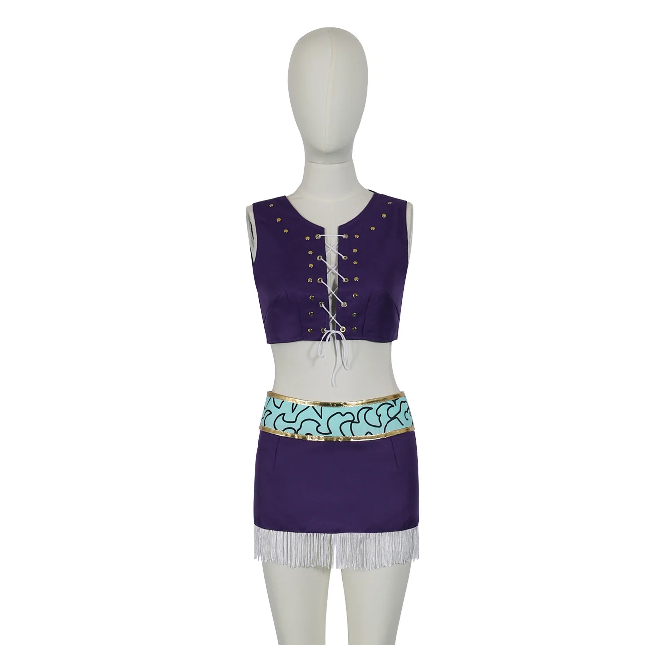 Disfraz de Nico Robin, vestido morado, traje elegante de arqueólogo para Halloween y convención de anime